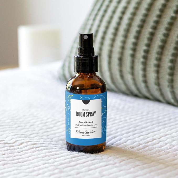 Edens Garden Sound Asleep Natural Room & Linen Spray – 100% Pure Essential Oil Aromatherapy Mist for Bedding, Pillows & Home – Non-Toxic, Freshener with Calming Lavender Aroma, 4 fl oz (118 ml)