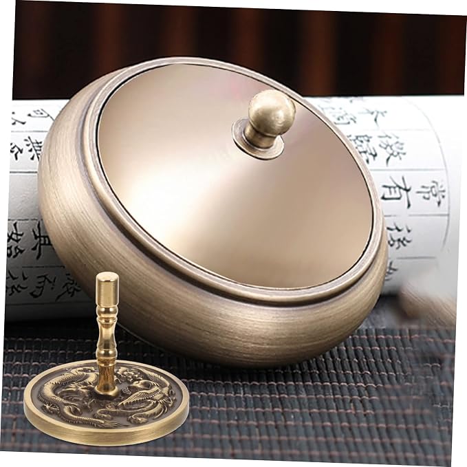 OUNONA 2Pcs Brass Incense Mold Kit for DIY Incense Making Decorative Aromatherapy Tool for Home Office Yoga Meditation Room Lightweight and Portable Design