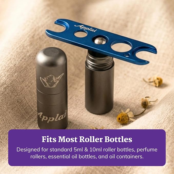 Essential Oil Keys (3 keys) - Lavendar, Blue & Silver