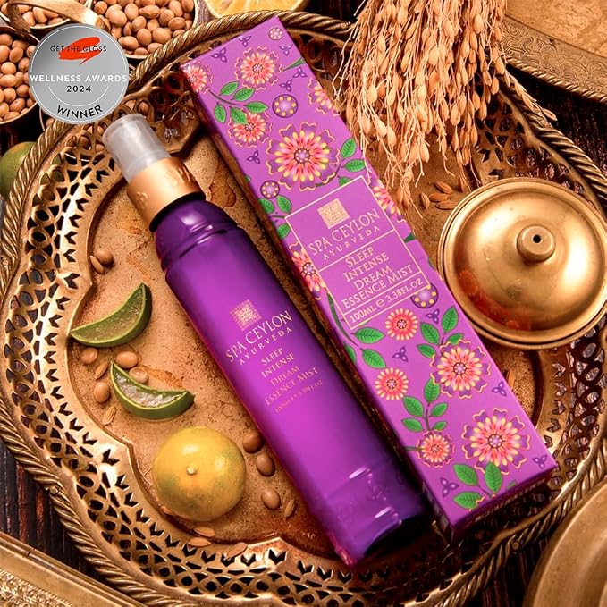 SPA CEYLON Sleep Intense Dream Essence Mist, Lavender Ylang Ylang Body Pillow Spray for Women, Calming Natural Sleep Body Spray, Aromatherapy 100ml