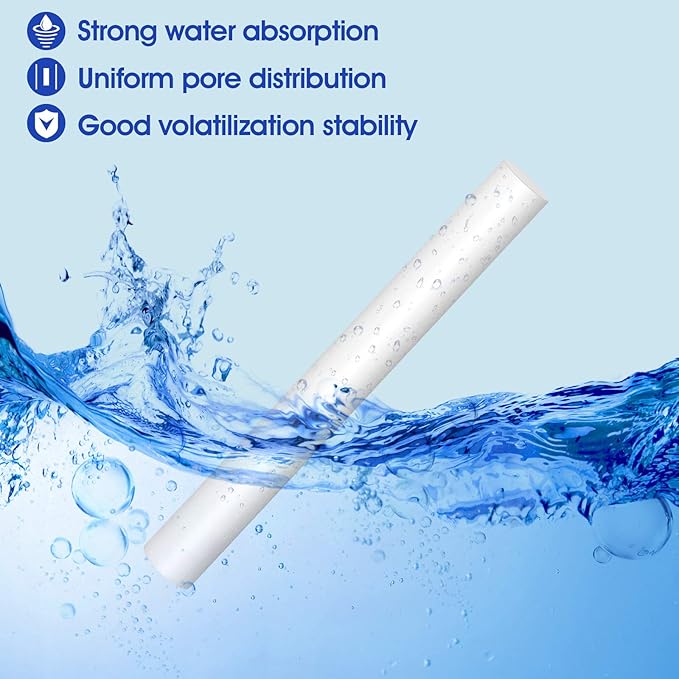 Patelai 60 Pieces 2.75 X 0.31 Inch Car Diffuser Sponges Refill Sticks Humidifier Filter Replacement Wick Absorbent Sponge Sticks for Mini Car Office Bedroom Humidifier Ultrasonic Aroma Diffuser