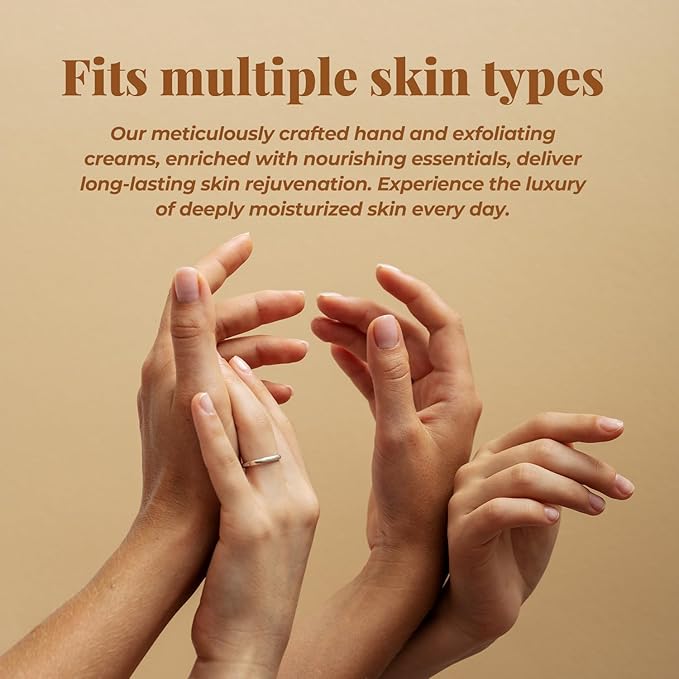BODY & EARTH # LOVE Hand Cream Gifts Set for Women,Hand Care Set with Shea Butter 2 Hand Cream & Exfoliating Cream,Hand Lotion Travel Size,Birthday Gifts for Women Graduation Gift for Girls
