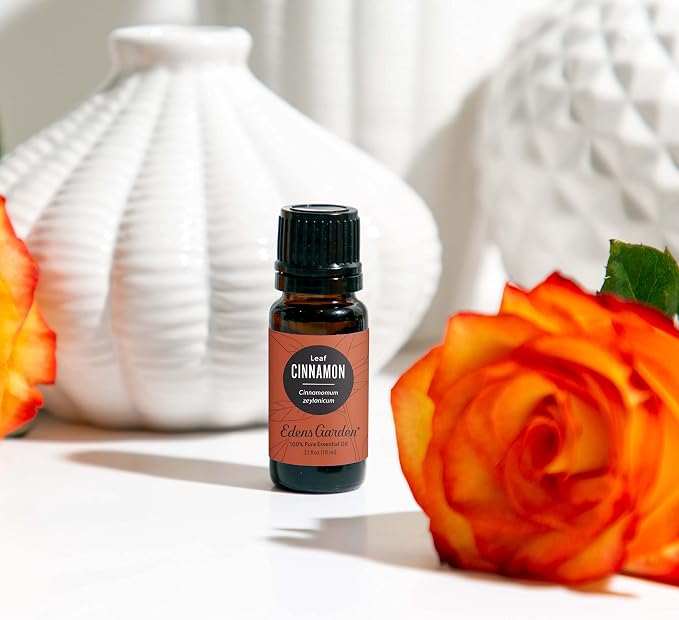 Edens Garden Cinnamon- Leaf Essential Oil- 100% Pure Premium Grade, Undiluted, Natural, Therapeutic, Aromatherapy, The Best for Diffuser, Candle, Laundry, Humidifiers 10 ml (.33 fl oz)