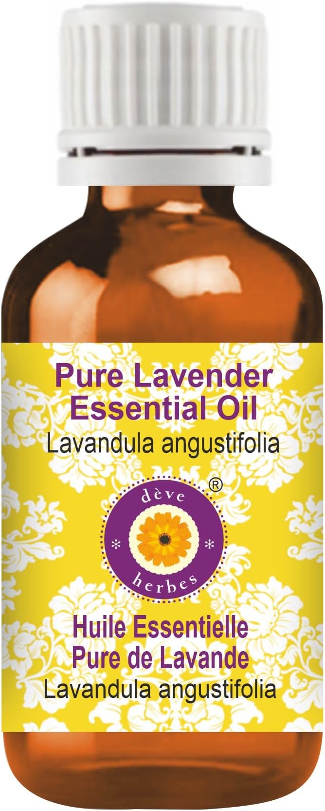 dève herbes Lavender (Made in France) Essential Oil (Lavandula angustifolia) Pure | Non-Sticky | Non-Greasy | Lightweight | Men & Women | All Skin Types | Steam Distilled 50ml (1.69 oz)