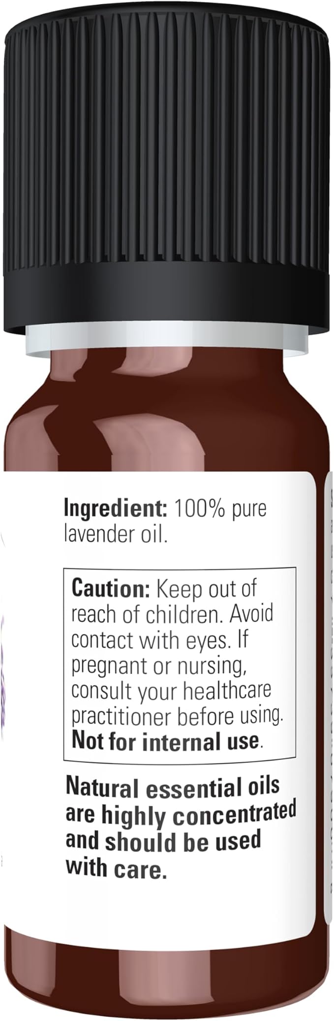 NOW Essential Oils, Lavender Oil, Soothing Aromatherapy Scent, Steam Distilled, 100% Pure, Vegan, Child Resistant Cap, 10-ml