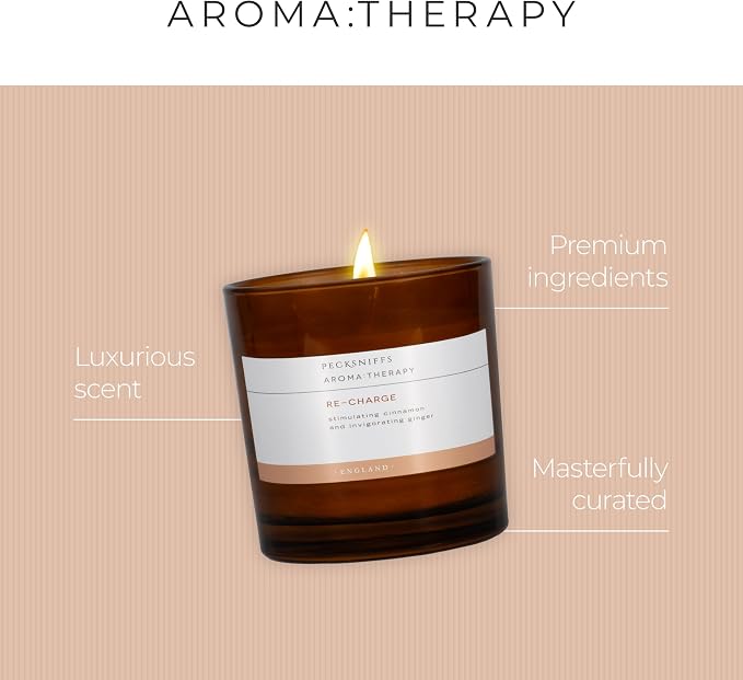 Pecksniff's Amber Re-Charge Candle | 3 Wicks, 550g/19.40oz
