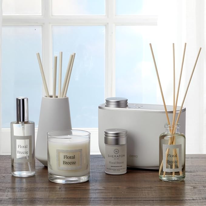 Sheraton Floral Breeze Reed Diffuser - Blend of Bright Lemon, Fresh Florals, and Warm Sandalwood - 4 oz