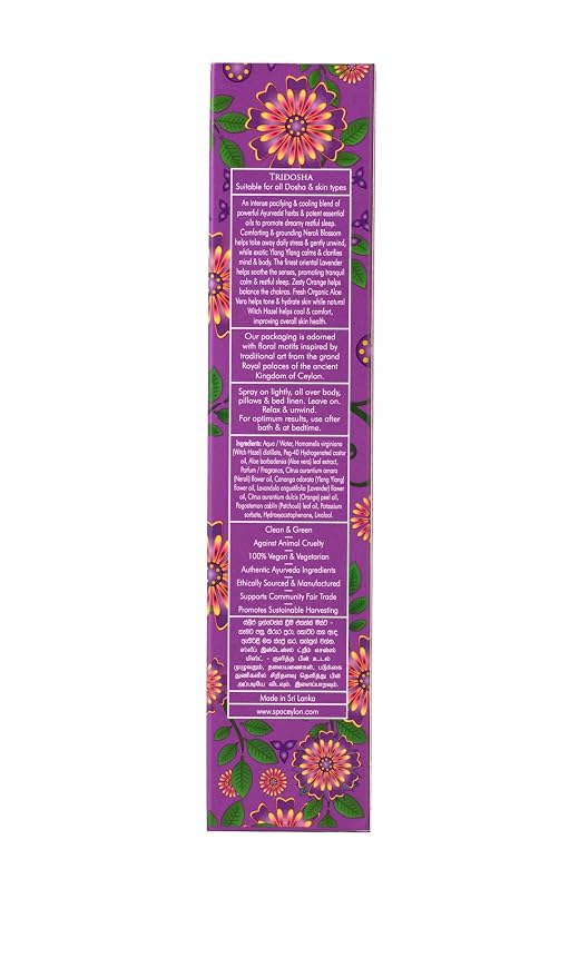 SPA CEYLON Sleep Intense Dream Essence Mist, Lavender Ylang Ylang Body Pillow Spray for Women, Calming Natural Sleep Body Spray, Aromatherapy 100ml