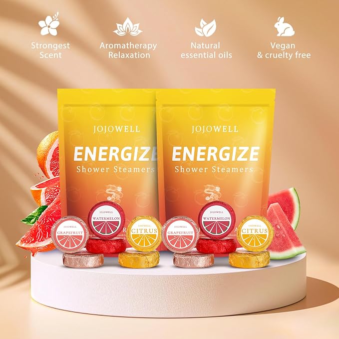 Shower Steamers Aromatherapy with Essential Oils - 12 Pack Birthday Gifts for Women, Mothers Day Gifts for Mom Wife Grandma from Daughter Son, Home Spa Self Care Gifts for Women Who Have Everything