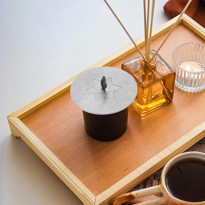 Amosfun Candle Snuffer with Handle Portable Candle Extinguisher Lid for Scented Tea Light Jar Candles Safe Flame Put Out Tool 3.14 X 3.14 X 0.98 Inch