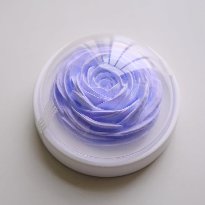 Essential Oil Passive Flower Diffuser -Non-Electric Peony Flower Porcelain Aromatherapy Diffusers for Small Mini Room, Desk Decorative, Bathroom (Purple, Rose)