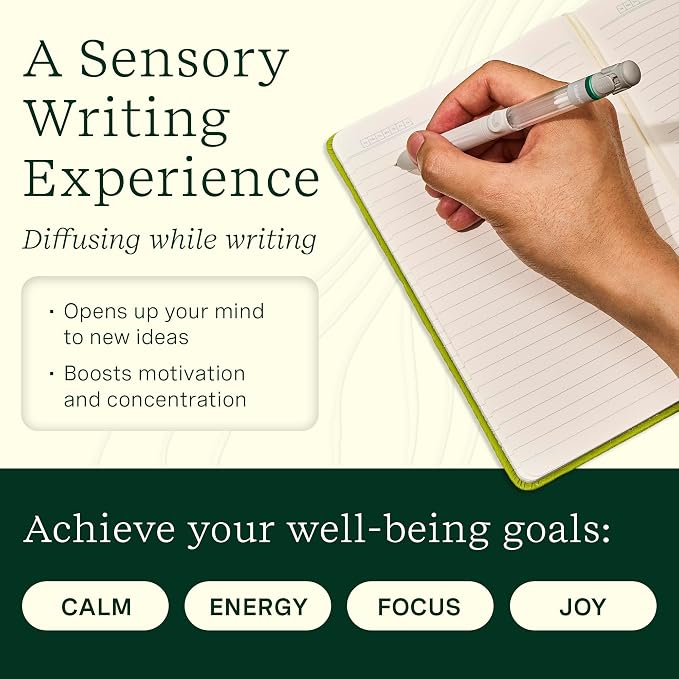 Lifelines Pen Diffuser, Citrus Grove - 1mm Black Ballpoint Pen with Scented Essential Oil Blends – Aromatherapy Diffuser & Sensory Immersion Diffuse Aroma As You Write