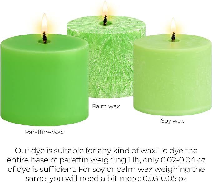 Bright Lime Candle Dye 2oz for Soy Candle Making – Highly Concentrated Candle Wax Dyes – Candle Shop Premium Color Dye Chips for Soy Wax, Beeswax, Paraffin