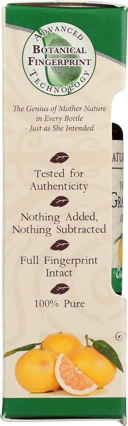 Nature’s Answer USDA Organic Grapefruit Essential Oil, 100% Pure | Natural Aromatherapy Oil for Diffuser/Humidifier, Steam Distilled 0.5 fl oz. (15ml) | Made in USA