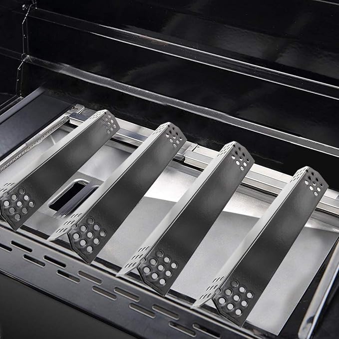 Hongso 14 9/16" Grill Heat Plates for nexgrill Replacement Parts 4 Burner 720-0830H 720-0830X 720-0925P, Grillmaster 720-0697 and Other Models