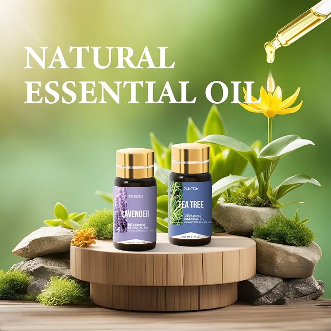 FUHITIM 90 Pcs Essential Oil Set - Essential Oils Gift Set Perfect for Diffuser, Massage,Soap, Candle Bath Bombs Making, 90x5 ML