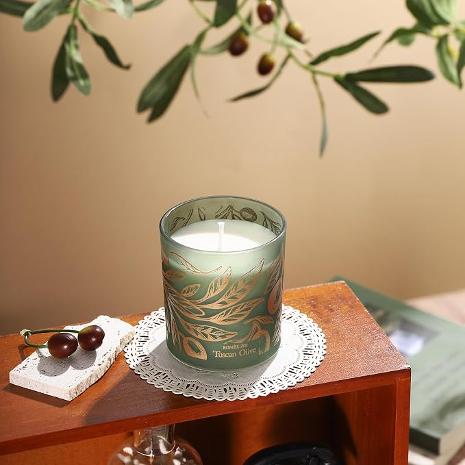 ROMIIE ZOI Scented Candle - Tuscan Olive- 6oz Aromatherapy Soy Wax Jar Candle for Home, Gifts for Women - 170g