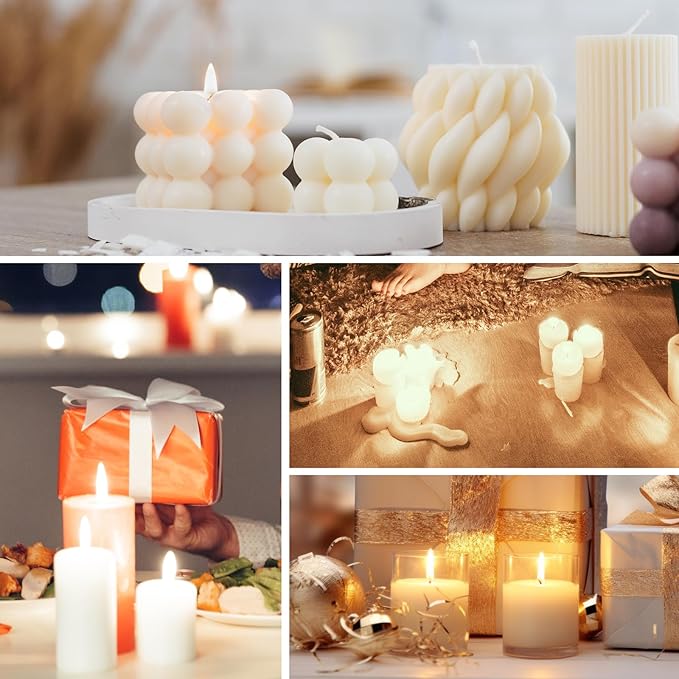 SACATR 5LB Soy Wax for Candle Making, 100% Soy Wax - Natural Candle Wax- No additives and Pure, Premium Quality Candle Wax for Candle Making