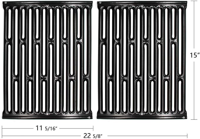 Hongso Replacement for Weber Spirit E210, Spirit 200 Series E&S 200 210, Genesis Silver A, Spirit 500 Models (with Side Controls), 65904 Grill Grates 7523, Flavorizer Bars 7534 7535, Burner Tube 7507