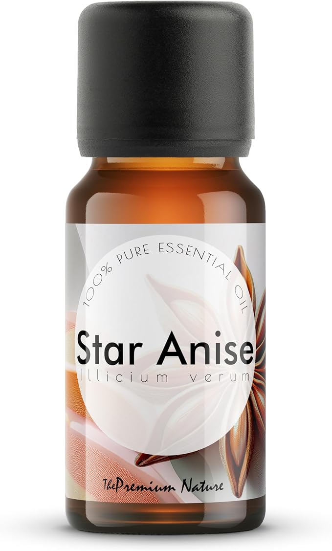 Star Anise Essential Oil | Sweet, Licorice-Like Aroma | 100% Pure & Natural | for Diffuser, Candle Making & DIY Aromatherapy Blends, 0.34 fl oz