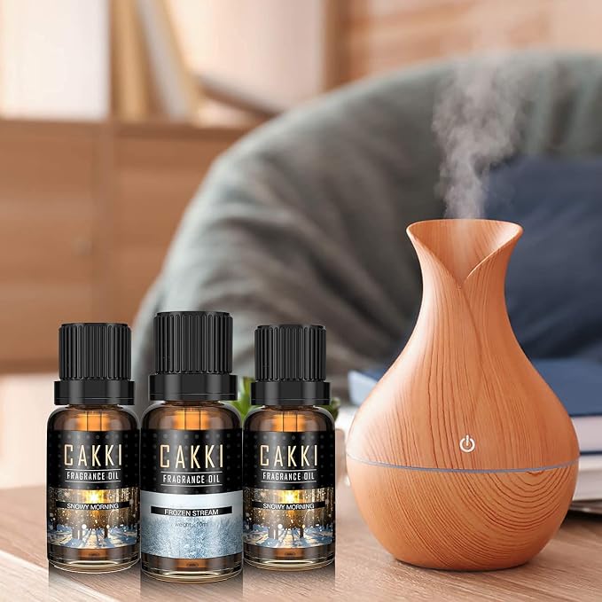 CAKKI Winter Essential Oils Set - 6 Scents for Diffusers, Candles, Soaps, Gifts