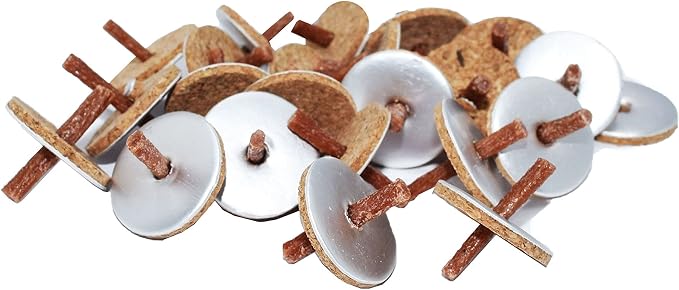 Ner Mitzvah Round Floating Wicks, Cotton Wicks and Cork Disc Holders for Oil Cups, Bonus Wick Removal Tweezers - 600 Count (Approx)