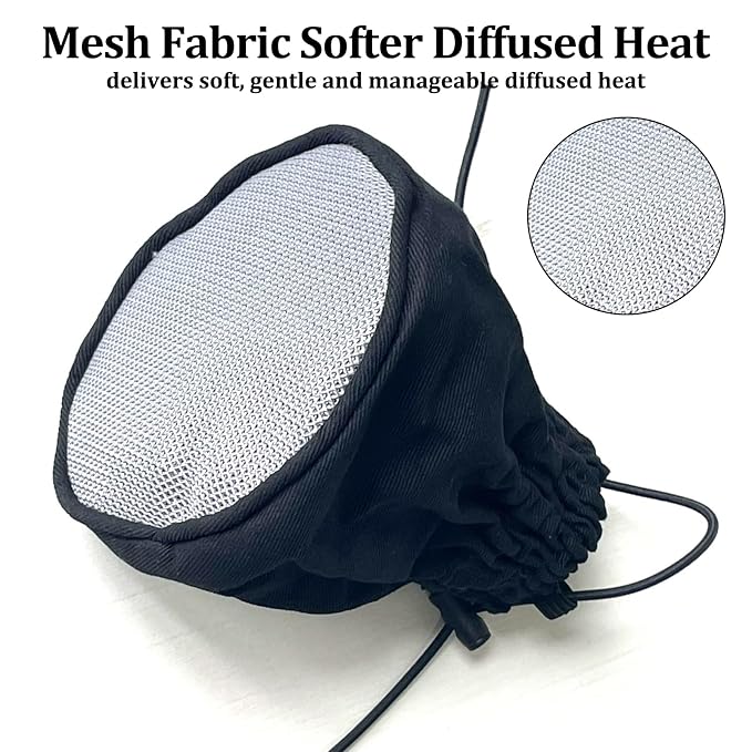 Diffuser Sock for Hair Dryer Curly Hair, Foldable Travel Diffuser Hair Dryer Attachment, for Curly and Wavy Hair, Fits Most Standard Size Hair Dryers (Silver)