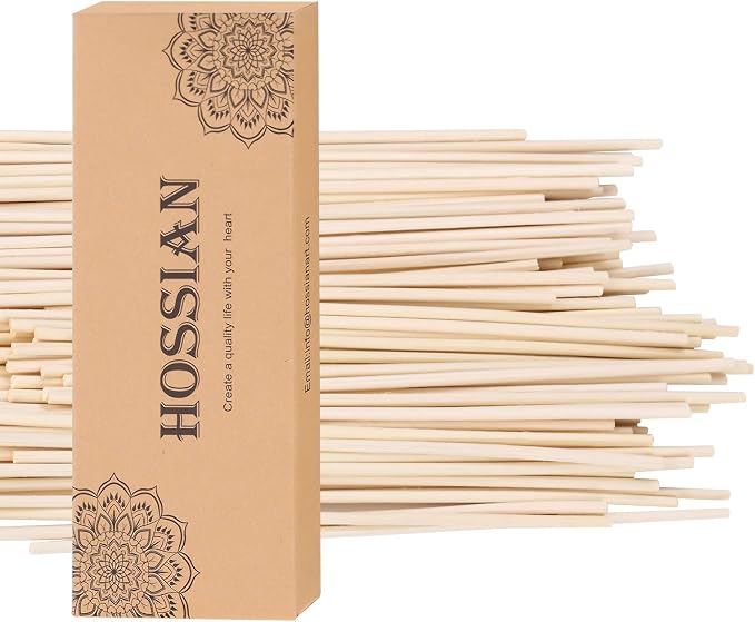 HOSSIAN Reed Diffuser Sticks,-100 PCS Diffuser Sticks-Reed Diffuser- Reed Sticks Aroma Diffuser Sticks for Aroma Fragrance(Primary Color 7 Inch)
