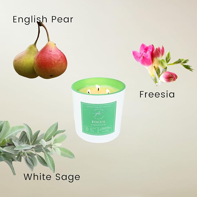 12% Essensential Oil Natural Soy Wax Samplers, A Gift Set of 5 Candles for Vibrational Enery and Positive Mindset, 1 Wick, 5 of 45 g/ 1.59 oz Candle, 13 Hours of Burning time x 5