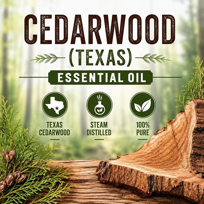Cedarwood (Texas) Essential Oil - 4 fl oz - 100% Pure Essential Oil - GreenHealth