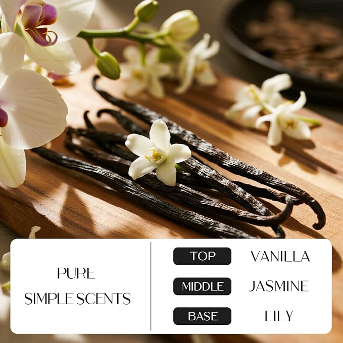 NORVENCE Scented Candles Gift Set, Stress Relief Candles for Home, Premium Soy Candle Set, Candles for Women and Men (Black & White, 7 oz)