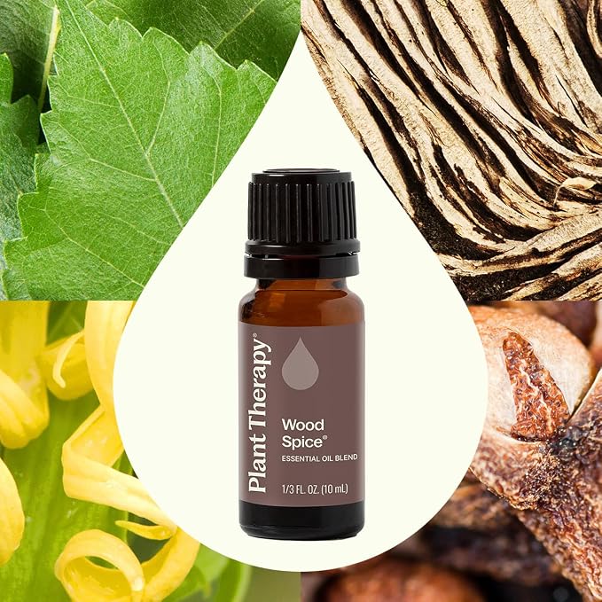 Plant Therapy Wood Spice Essential Oil Blend 10 mL (1/3 oz) 100% Pure, Undiluted Essential Oils, Great for DIYs and Diffusing