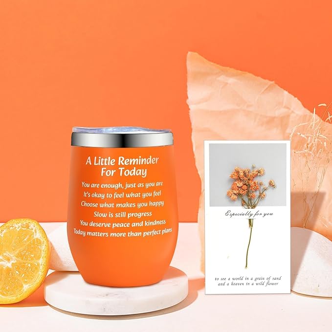 Mothers Day Gifts - Orange Self Care Gift Get Well Relaxing Spa Gift Basket Set, Birthday Spa Gift Baskets for Mom, Sister, Friends Teacher Girlfriend, Mothers Day Gift Baskets for Women