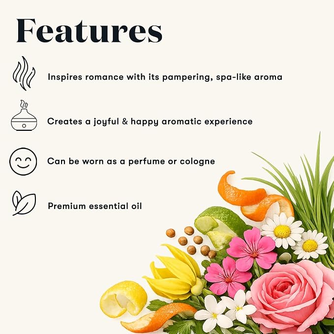 Young Living Joy Essential Oil Blend | 5 ml | Diffuse, Topical, or Natural Perfume | Floral & Citrus Aromatherapy | Soothing & Calming Aroma | Uplifting Spa-Like Scent