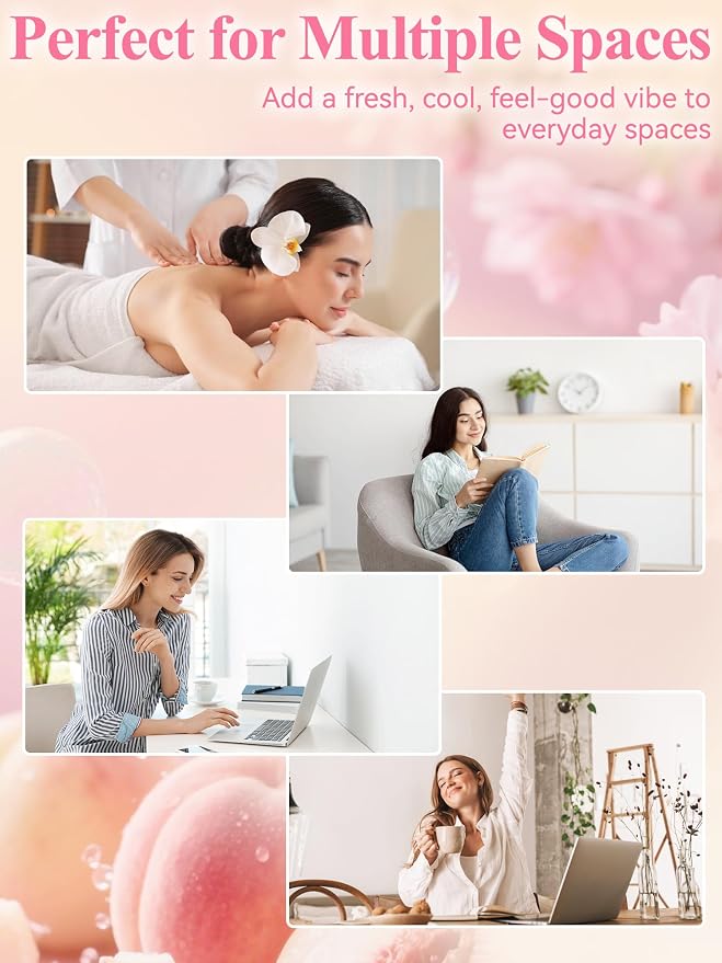 Peach Fragrance Oil - Sweet Peach Scent for Diffusers & Home Fragrance. Juicy, Warm, and Uplifting with a Soft, Comforting Feel