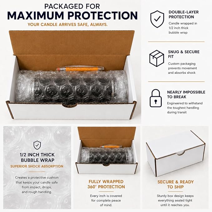 Black Protection Manifestation Candle Kit – 8" Ritual Prayer Candle with Intention Scrolls, Pencil & QR Guide for Protection, Energy Cleansing & Spiritual Defense
