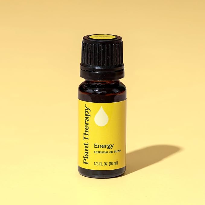 Plant Therapy Energy Essential Oil Blend 10 mL (1/3 oz) 100% Pure, Undiluted, Aromatherapy, Refreshing, Natural Energy Blend with Citrus and Peppermint