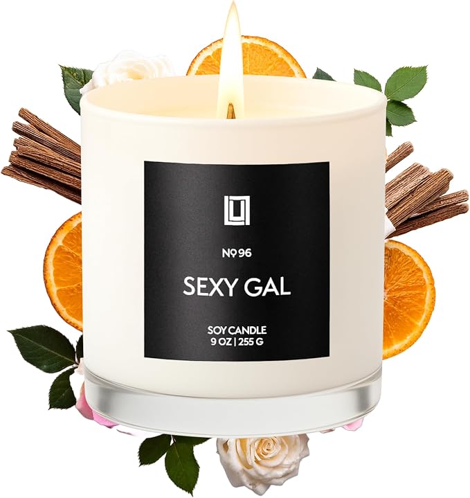 Lulu Candles | Sexy Gal | Luxury Scented Soy Jar Candle | Hand Poured in The USA | Highly Scented & Long Lasting (9 Oz.)