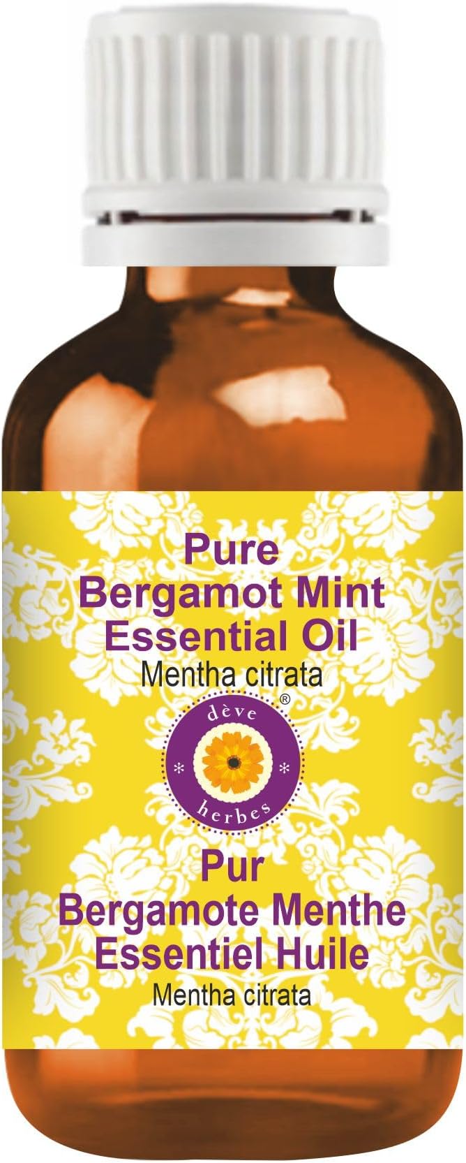 Deve Herbes Pure Bergamot Mint Essential Oil (Mentha citrata) Steam Distilled 5ml (0.16 oz)
