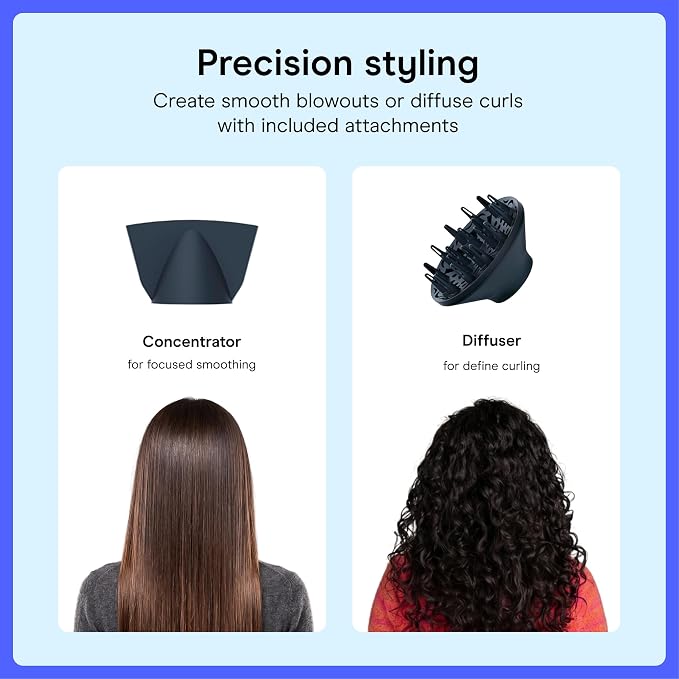 Conair SmoothWrap Hair Dryer | Fast Drying with Smooth Results for Curly and Thick Hair, Mint, 910L