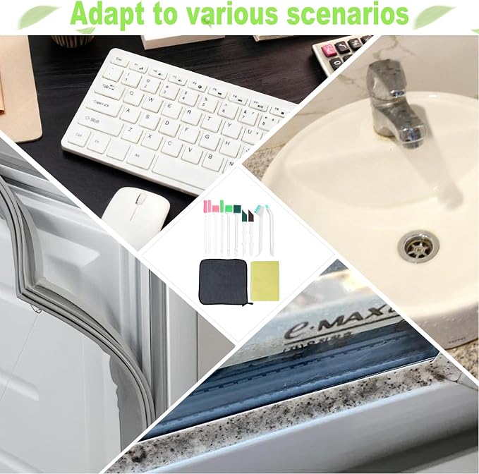 Engorgio Humidifier Cleaner Brush Set 14Pcs,Small Cleaning Brush Tight Spaces for for Humidifiers, Keyboards, Tiles, Bottles and Tight Spaces,Household Cleaning Tools kit.