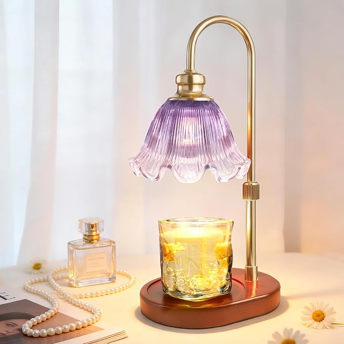 Candle Warmer Lamp with Timer, Christmas Decorations Indoor, Birthday Gifts for Women Mom, Warming Gifts for Office, Dorm, Apartment & New Home Decor