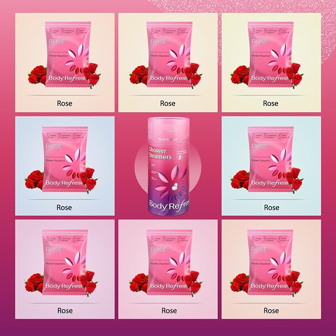 Shower Steamers Aromatherapy 8 Pack - Birthday Gifts for Women Mom Wife, Mothers Daay Gifts for Mom Wife from Daughter,Shower Bombs with Natural Essential Oils for Relaxation, Self Care Gift for Women