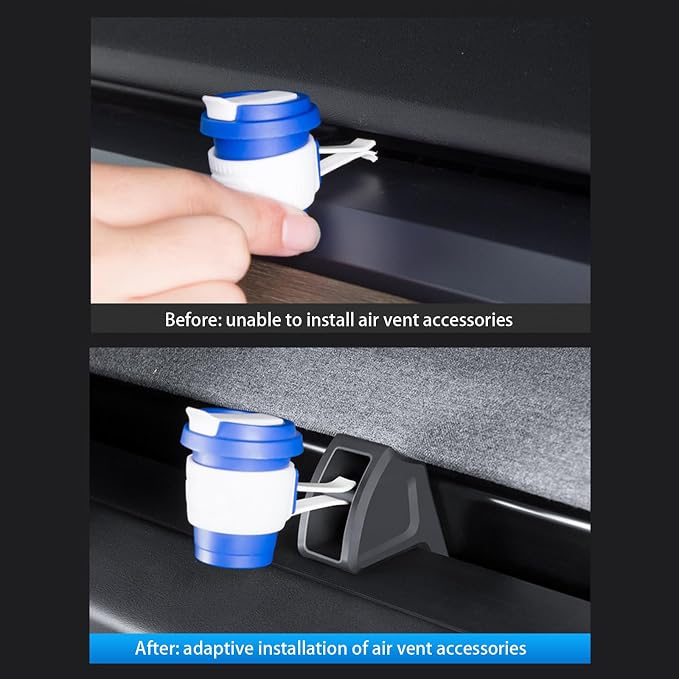 Air Freshener Adapter Designed for Tesla Air vent, Model 3 and Y Accessories (Air Freshener NOT Included) - 2 Pack (2024-2025 Model 3 &2025-2026 New Model Y Juniper)