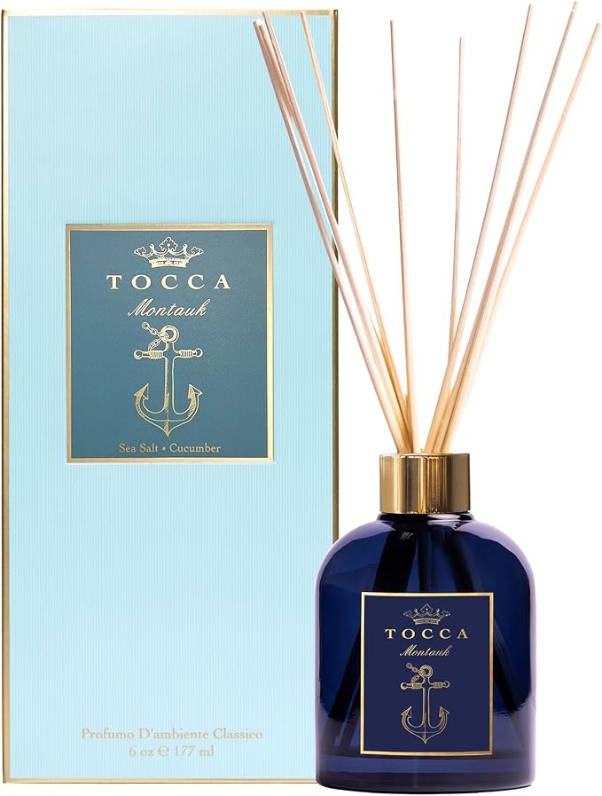 TOCCA Montauk Reed Diffuser, 6oz - Sea Salt & Cucumber Scented