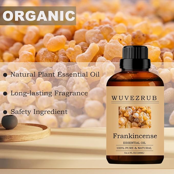 Frankincense Essential Oils 120ML, 100% Pure and Natural Essential Oil for Aromatherapy Diffuser - 4 Fl Oz/Frankincense