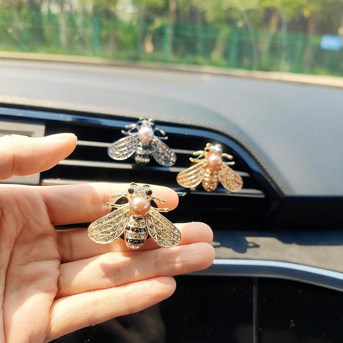 Bling Car Air Freshener Vent Clips, Cute Diffuser Vent Clip Decoration, Unique Car Accessories for Women and Men