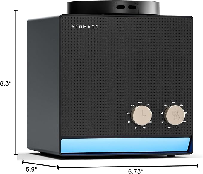 Aromadd Smart Aroma Scent Waterless Essential Oil Diffuser, Cold Air Tech Scent Air Machine for 1500 Sq Ft, 200ml Hotel Collection Diffuser for Home & Office