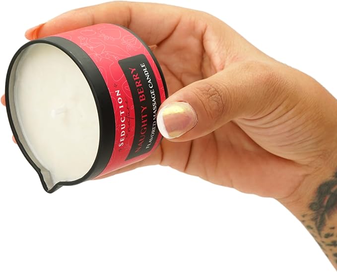 SbN Massage Oil Candle for Relaxation & Home SPA - Vegan Oils for Full Body Massage Therapy - Sustainable Formula