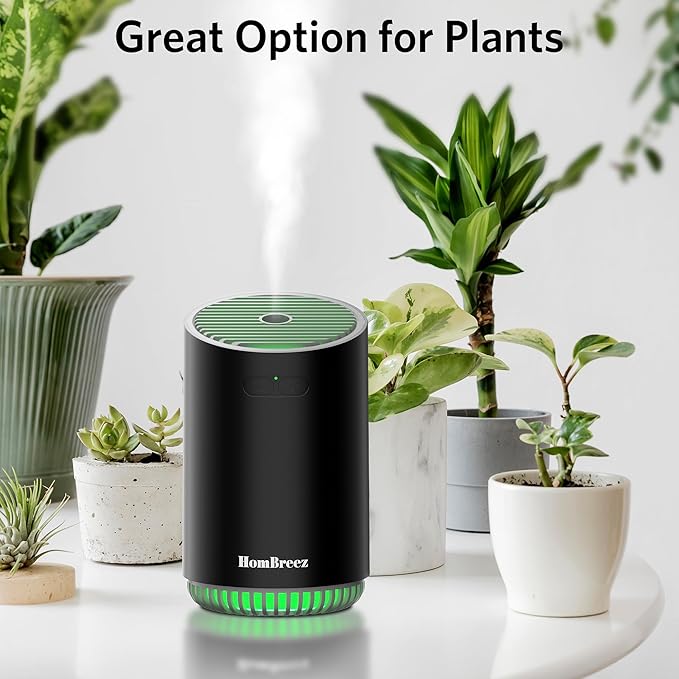 Portable Aromatherapy Diffuser 280ml, Rechargeable Essential Oil Diffuser with LED Light, Cool Mist Humidifier with 2 Mist Modes, Auto Shut-Off, Cordless Use for Home, Office, Bedroom - Black